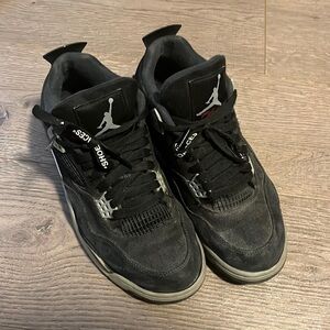 Jordan 4 black Canvas